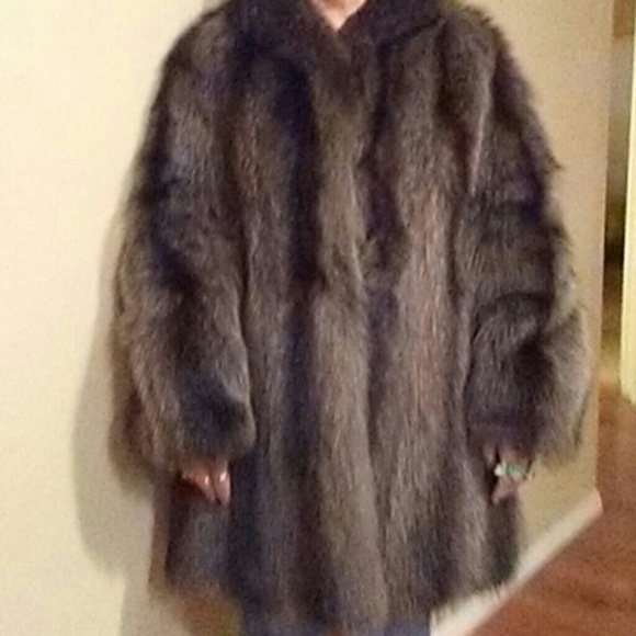 RACOON FUR COAT Jackets & Blazers - ONE DAY🎁RACOON GENUINE FUR COAT  NEW